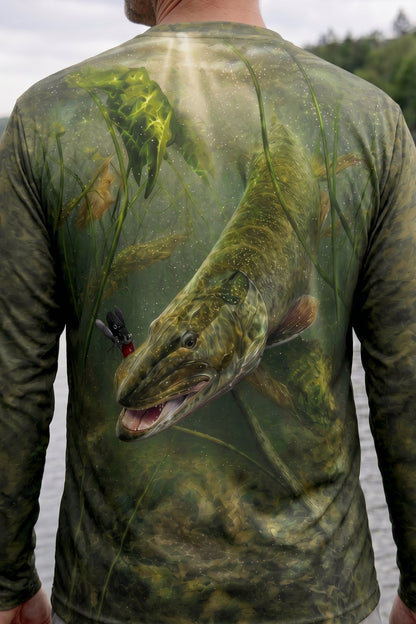 Performance Fishing Long Sleeve - Shallow Ambush Muskie - AOF36