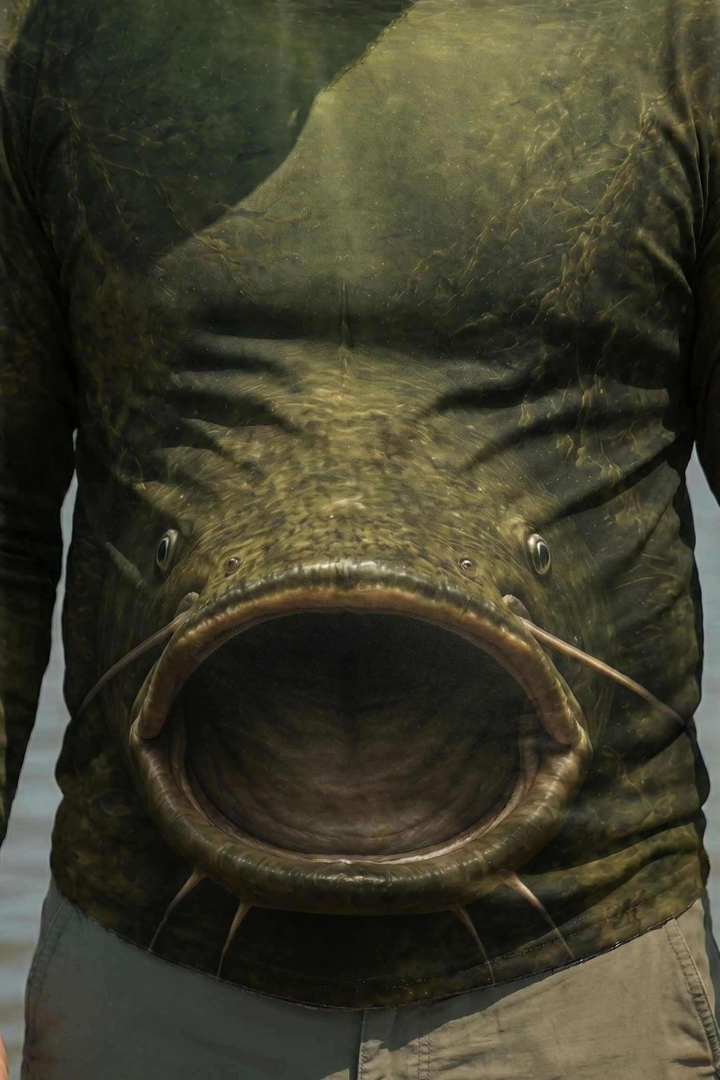 Performance Fishing Long Sleeve - Mudjaw Front Strike - AOF90