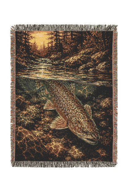 Lodge Angler Woven Lodge Throw Blanket