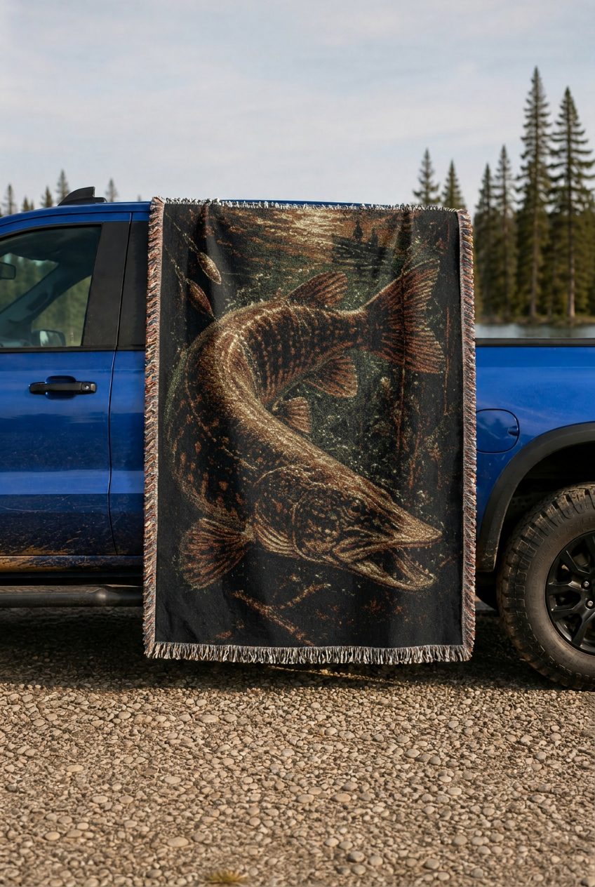 WB0006K woven blanket lifestyle mockup 02