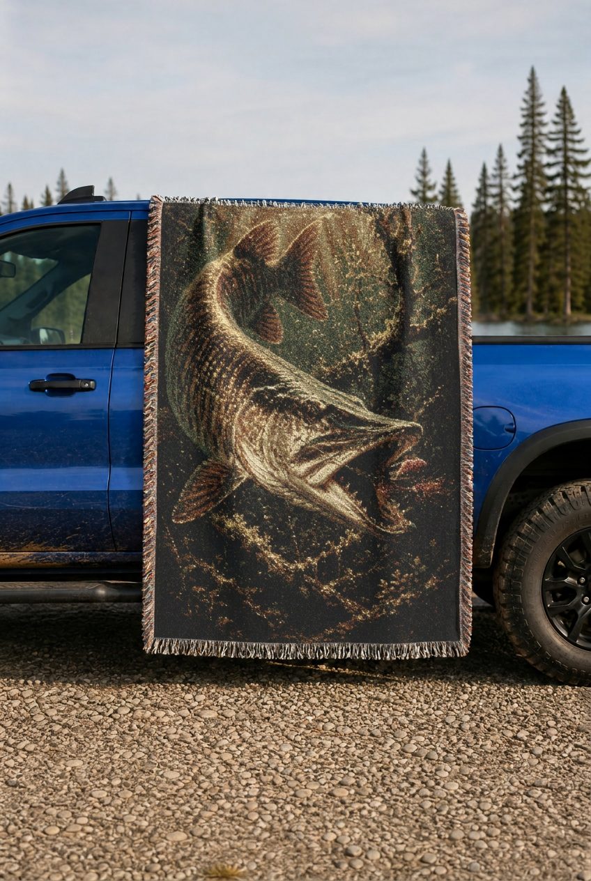 WB0007K woven blanket lifestyle mockup 02
