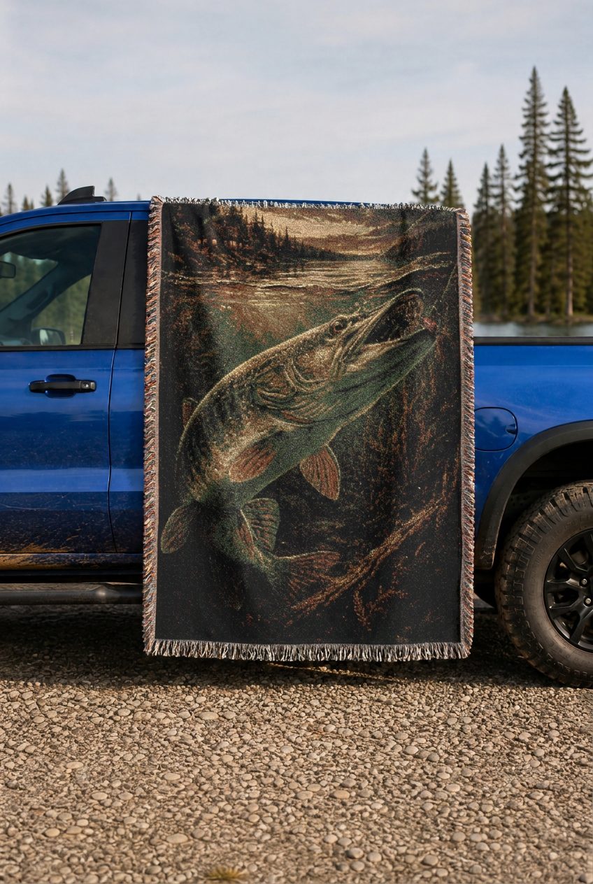 WB0008K woven blanket lifestyle mockup 02