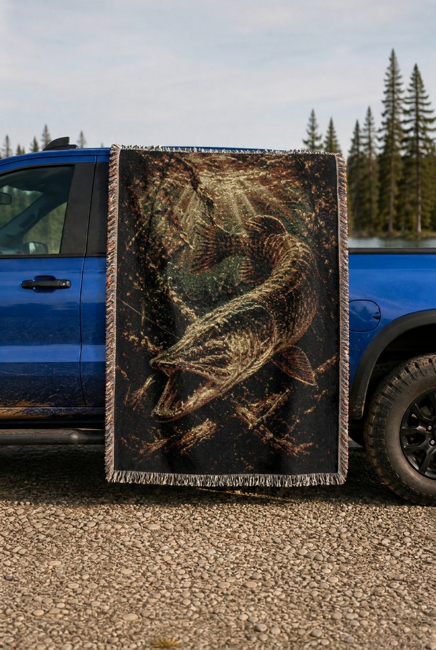 WB0009K woven blanket lifestyle mockup 02