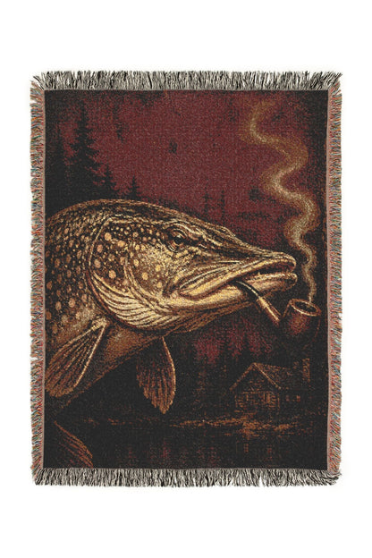 Quiet Hook Woven Lodge Throw Blanket