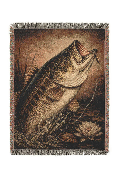 Dusky Fin Woven Lodge Throw Blanket