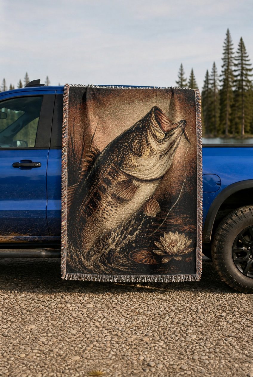 WB0011K woven blanket lifestyle mockup 02