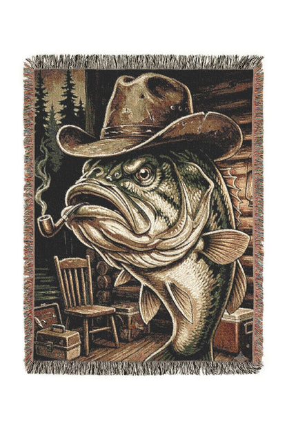 Old Stream Woven Lodge Throw Blanket