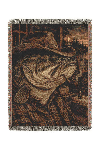 Campfire Cast Woven Lodge Throw Blanket