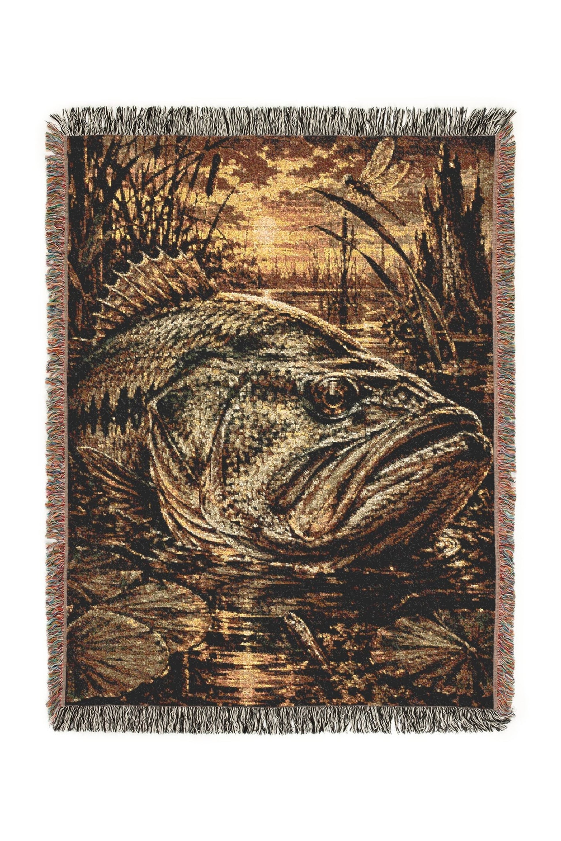 Misty Gill Woven Lodge Throw Blanket