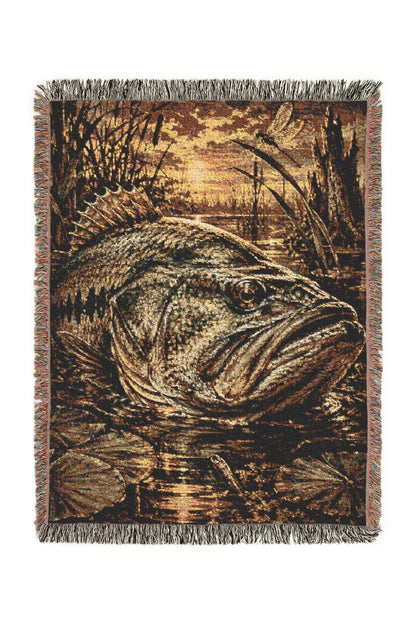 Misty Gill Woven Lodge Throw Blanket