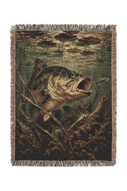 Riverside Tale Woven Lodge Throw Blanket