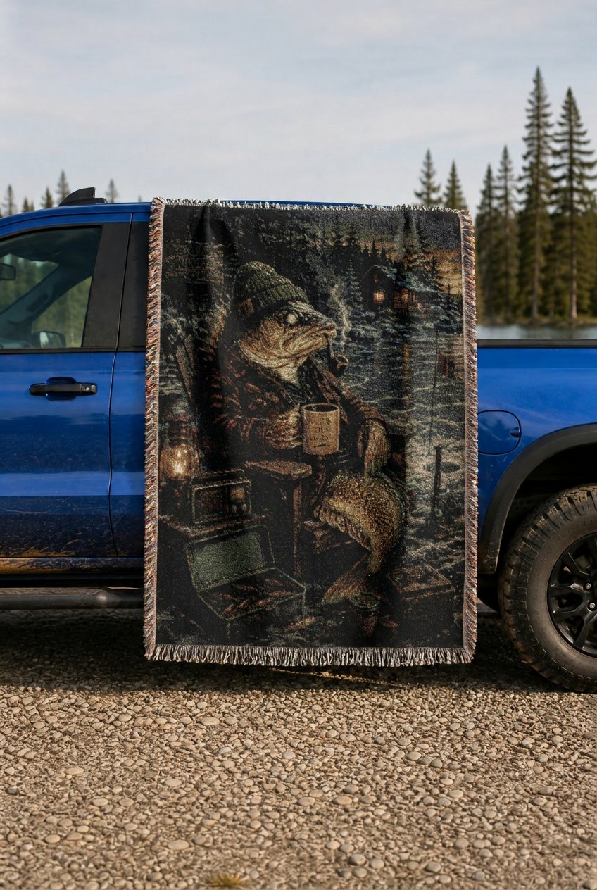 WB0020K woven blanket lifestyle mockup 02