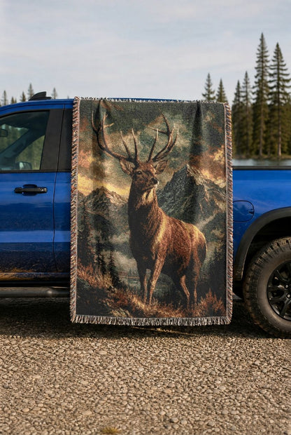 WB0021K woven blanket lifestyle mockup 02