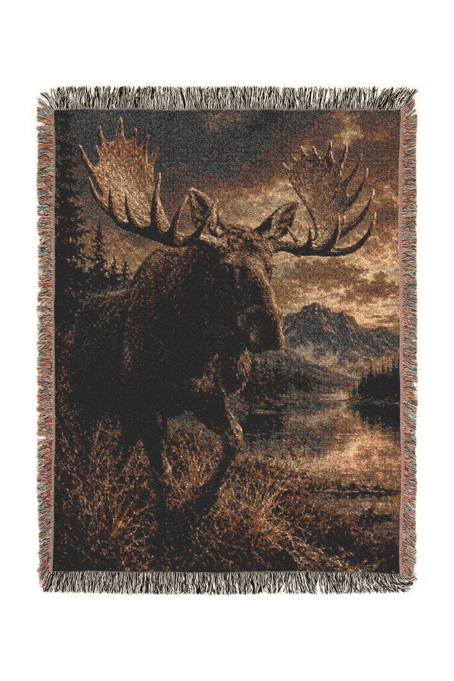 Golden Gill Woven Lodge Throw Blanket