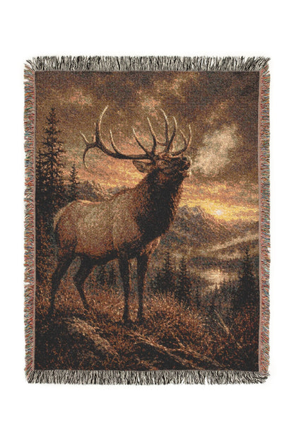 Morning Hatch Woven Lodge Throw Blanket