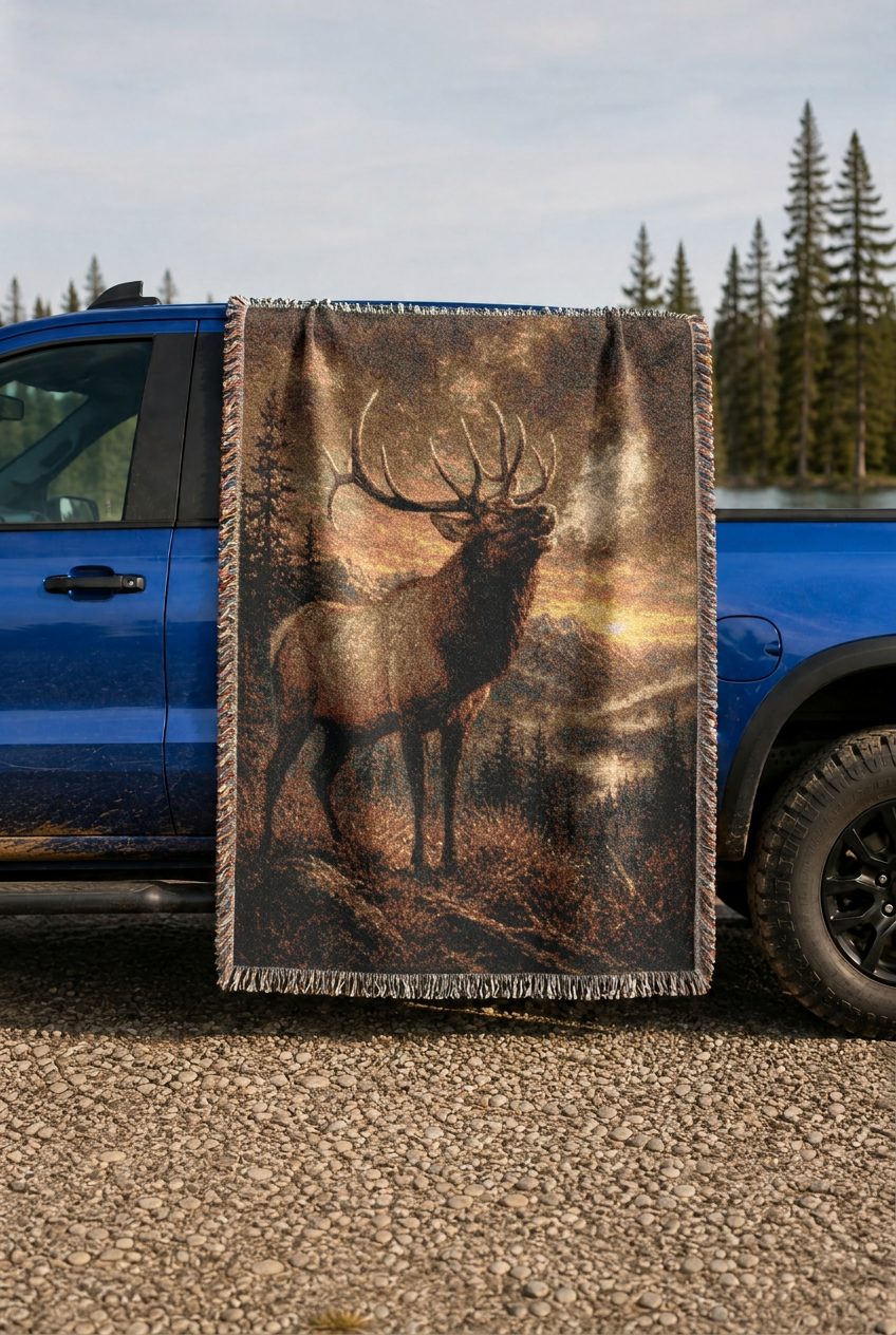 WB0025K woven blanket lifestyle mockup 02