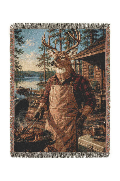 Cedar Rise Woven Lodge Throw Blanket