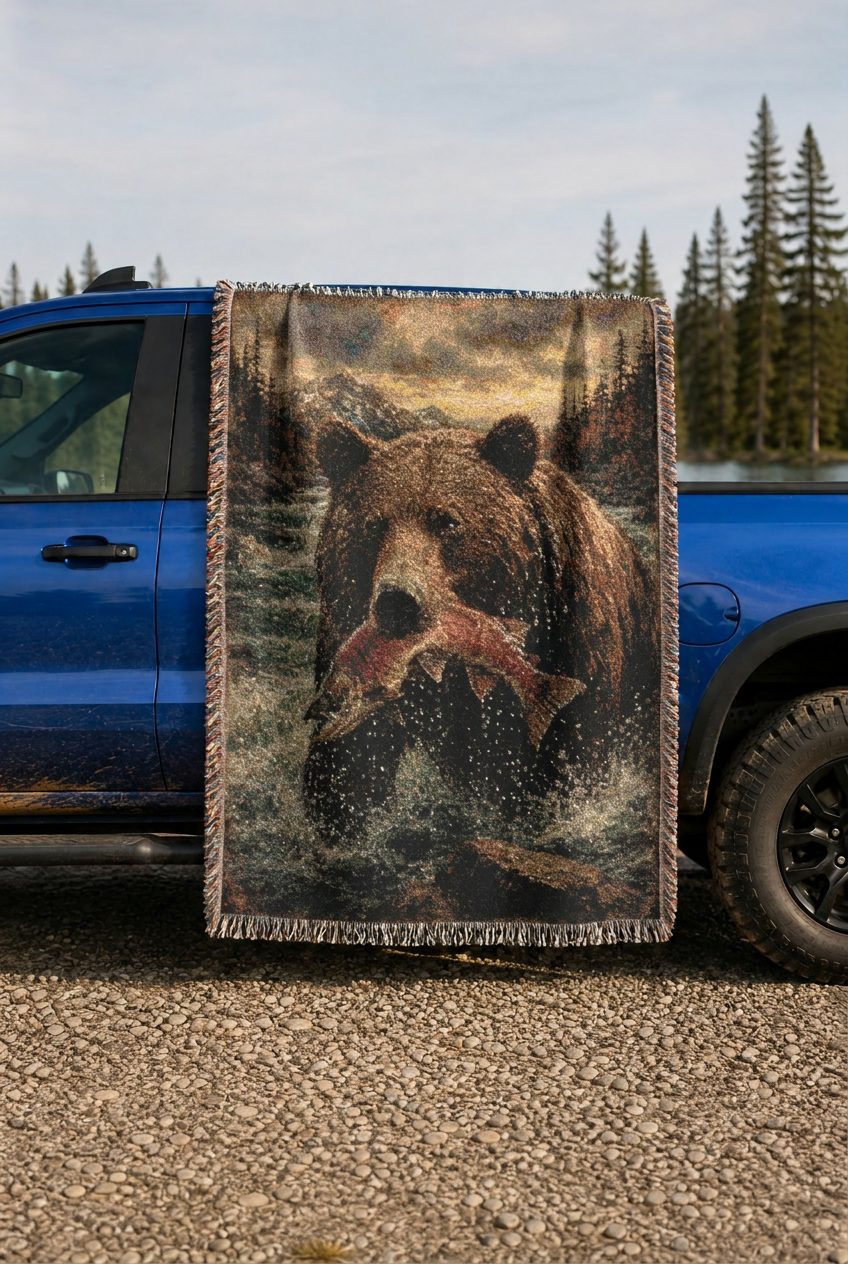 WB0029K woven blanket lifestyle mockup 02