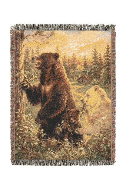 Brook Ember Woven Lodge Throw Blanket