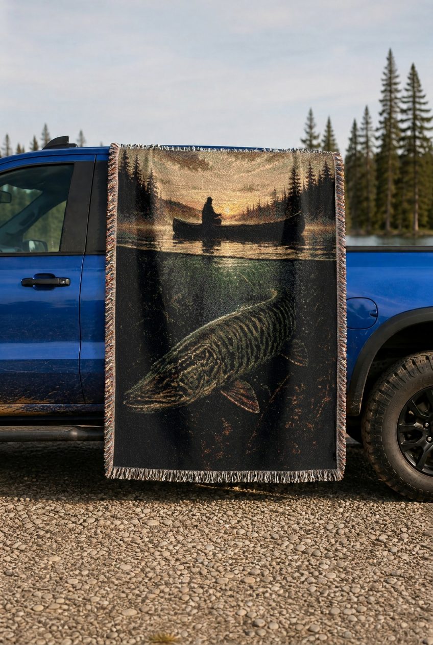 WB0032K woven blanket lifestyle mockup 02