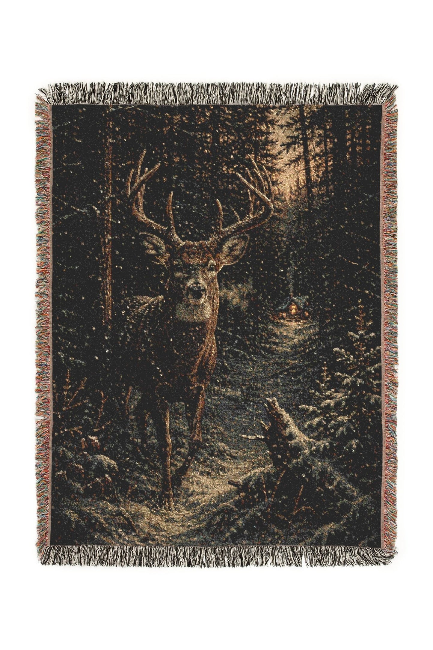 Stone Hatch Woven Lodge Throw Blanket