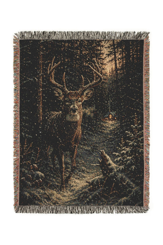 Stone Hatch Woven Lodge Throw Blanket
