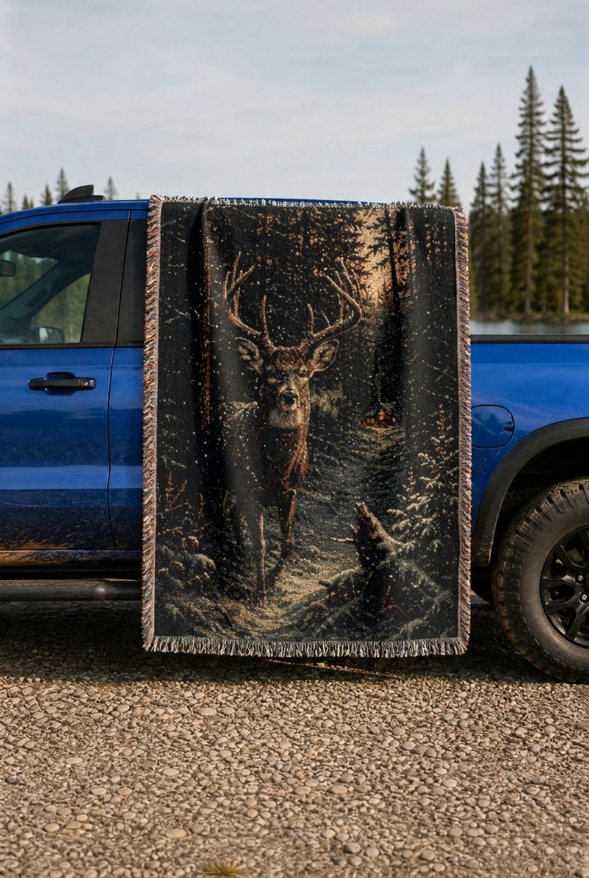 WB0034K woven blanket lifestyle mockup 02