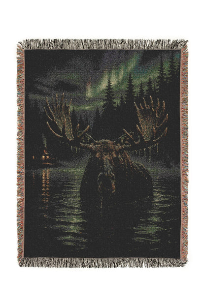 Wading Smoke Woven Lodge Throw Blanket