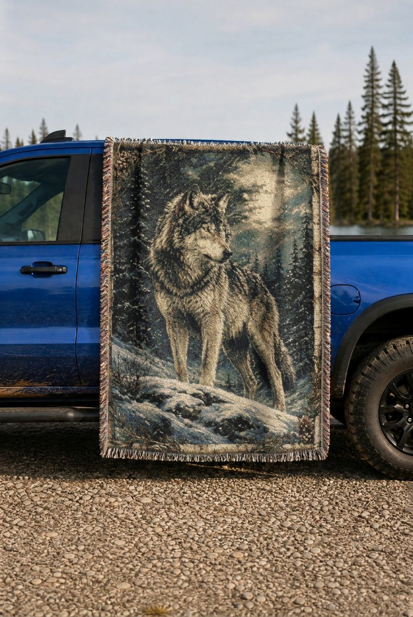 WB0040K woven blanket lifestyle mockup 02