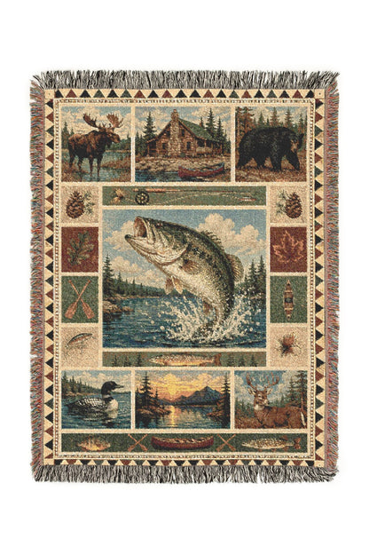Camp Creek Woven Lodge Throw Blanket