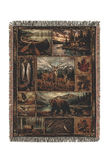 Wild Gill Woven Lodge Throw Blanket