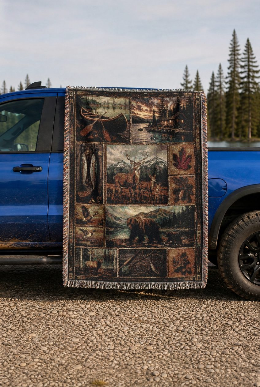 WB0046K woven blanket lifestyle mockup 02