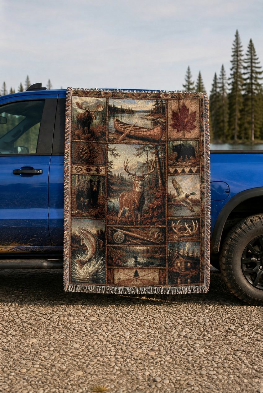 WB0047K woven blanket lifestyle mockup 02