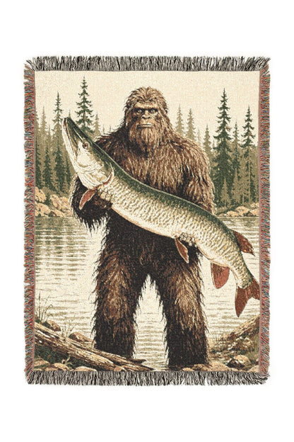 Silver Lure Woven Lodge Throw Blanket