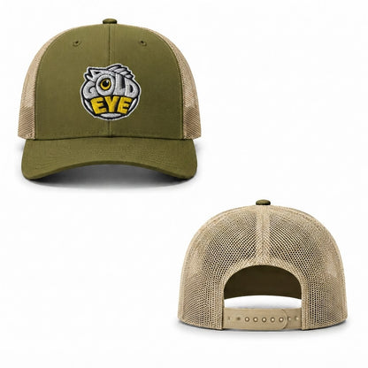 Gold Eye Trucker Cap - moss khaki