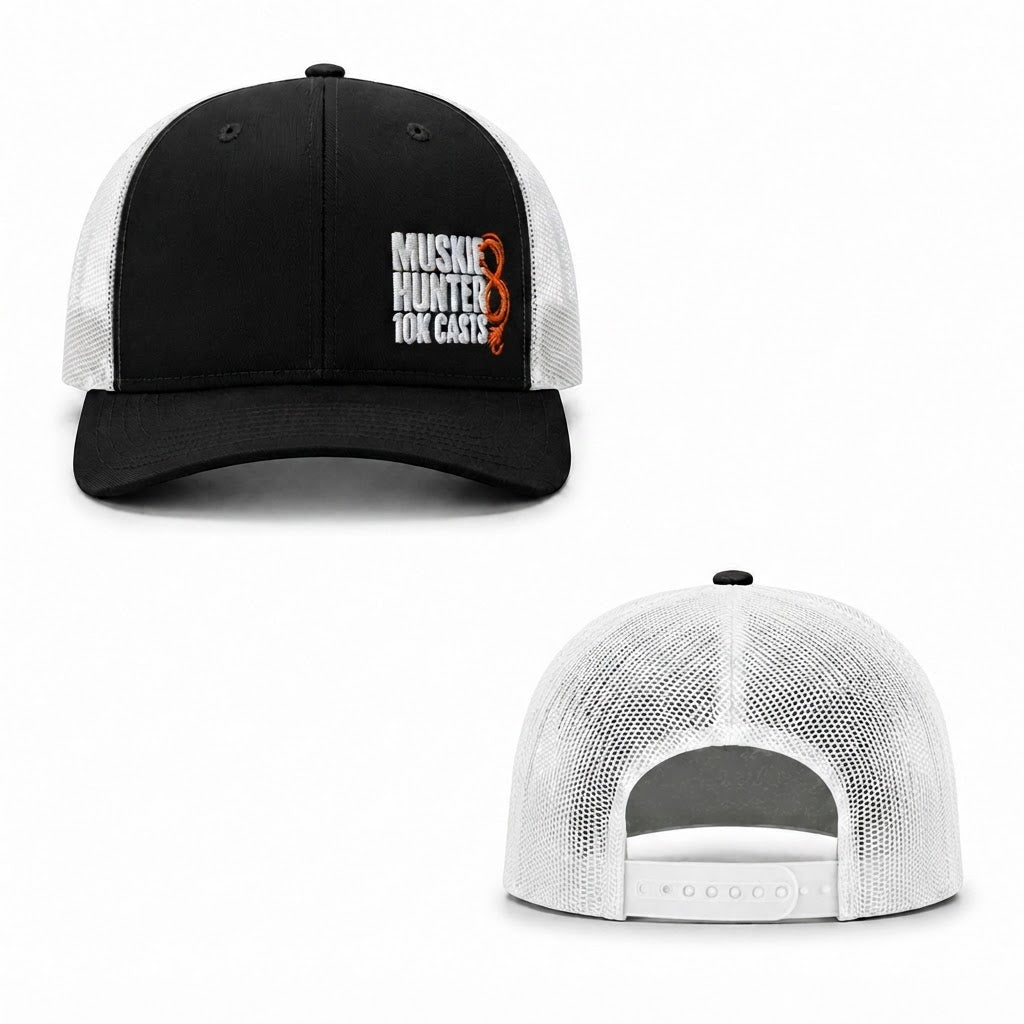 10K Casts Trucker Cap - black white
