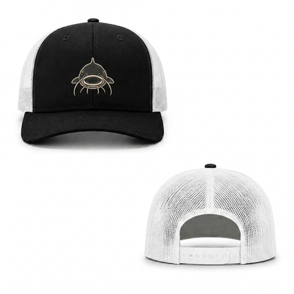Catfish Hunter Trucker Cap - black white