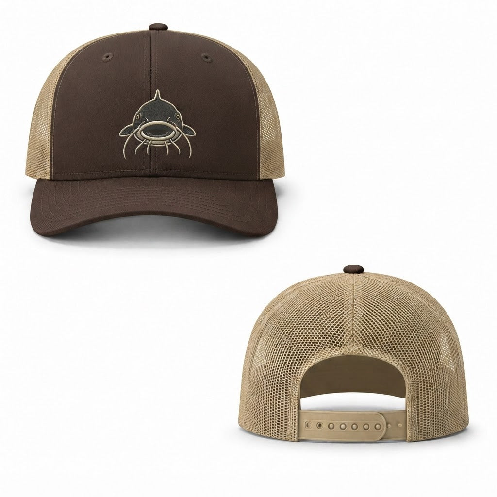 Catfish Hunter Trucker Cap - brown khaki
