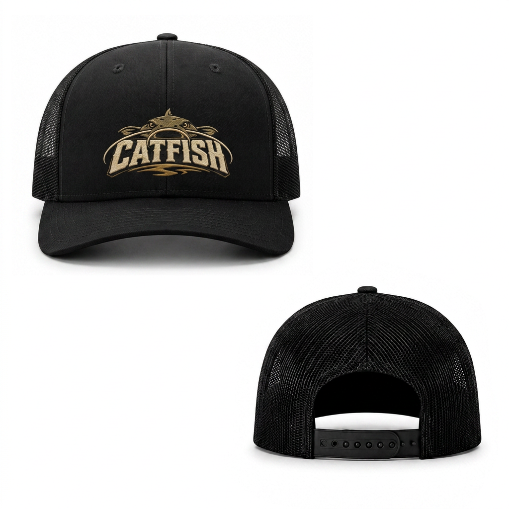 Mudwater Catfish Trucker Cap - black