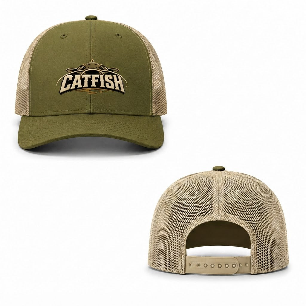 Mudwater Catfish Trucker Cap - moss khaki