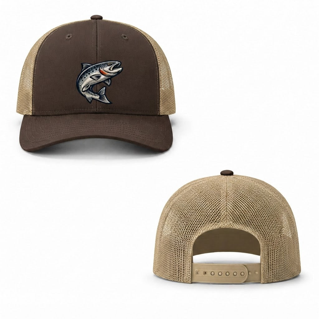 Trout Rise Trucker Cap - brown khaki