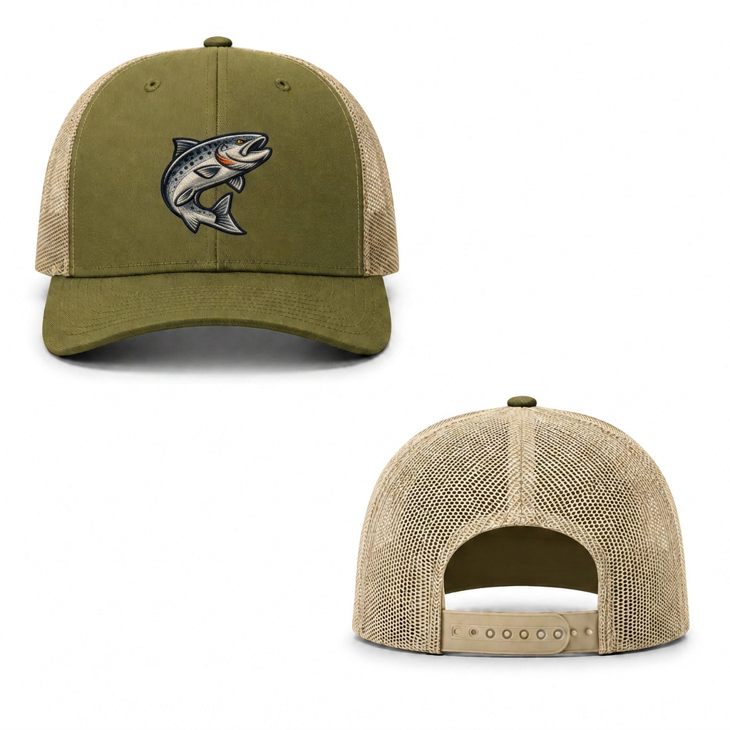 Trout Rise Trucker Cap - moss khaki