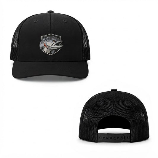 Trout Shield Trucker Cap - black