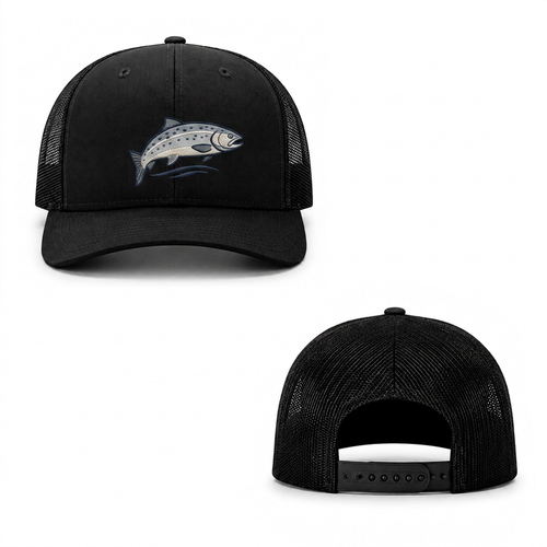 Trout Stream Trucker Cap - black