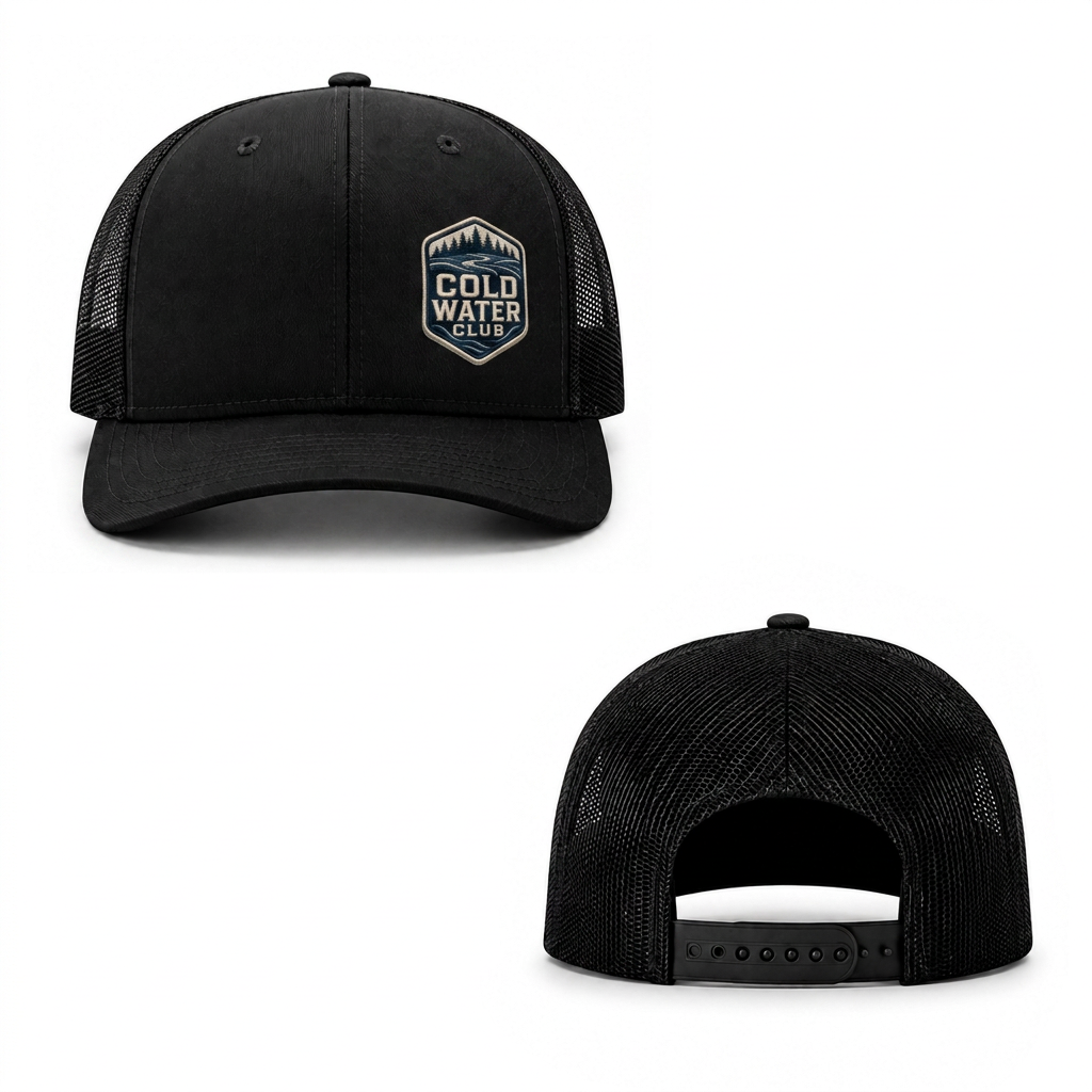 Cold Water Club Trucker Cap - black