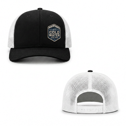 Cold Water Club Trucker Cap - black white