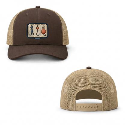 Hook Set Trucker Cap - brown khaki