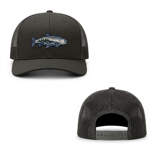 River Trout Trucker Cap - black