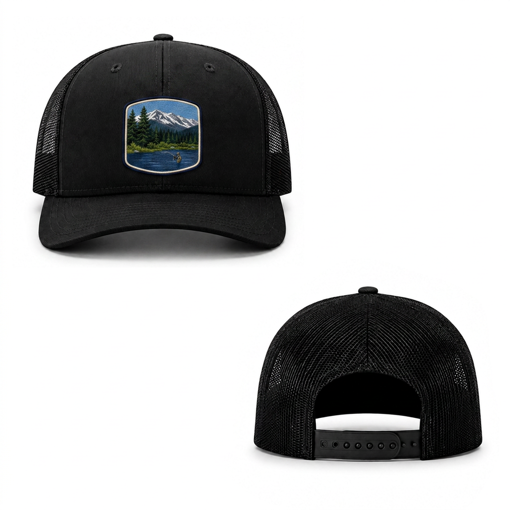River Camp Trucker Cap - black