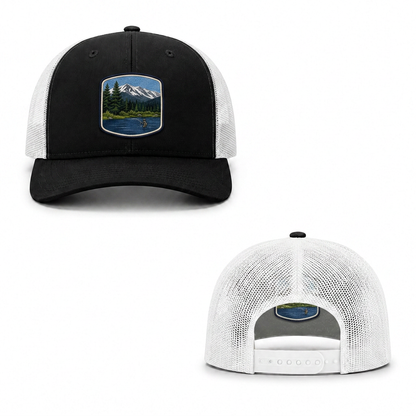 River Camp Trucker Cap - black white
